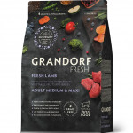 Беззерновой корм с живыми пробиотиками GRANDORF Fresh Adult MEDIUM & MAXI Lamb & Sweet Potato (Свежее мясо ягненка с бататом для собак средних и крупных пород)